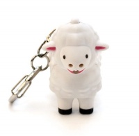 Kikkerland KRL22TC Sheep LED Keychain with Sound Kikkerland KRL22TC Sheep LED Keychain with Sound