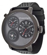 Freestyle Men'S 101164 Passage 1-Piece Case Dual Time Triple Black Watch Freestyle Men'S 101164 Passage 1-Piece Case Dual Time Triple Black Watch