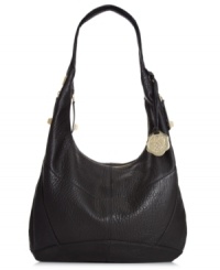 Shoulder this slouchy-chic silhouette from Vince Camuto and upgrade your style status instantly. Luxurious leather is accented with golden hardware and detail stitching, while the organized interior keeps essentials in place. Shoulder this slouchy-chic silhouette from Vince Camuto and upgrade your style status instantly. Luxurious leather is accented with golden hardware and detail stitching, while the organized interior keeps essentials in place.