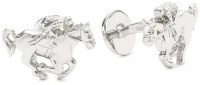 Rotenier Novelty Sterling Silver Jockey, Horse and Horseshoe Cufflinks Rotenier Novelty Sterling Silver Jockey, Horse and Horseshoe Cufflinks