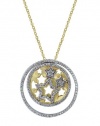 Effy Jewlery Two Tone Diamond Pendant, .75 TCW