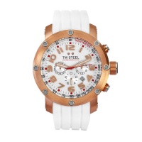 TW Steel Men's TW133 Grandeur Tech White Rubber Chronograph Dial Watch TW Steel Men's TW133 Grandeur Tech White Rubber Chronograph Dial Watch