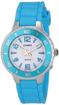 Casio Women's LTP1331-2AV Sport Turquoise Bezel and Matching Resin Strap Watch Casio Women's LTP1331-2AV Sport Turquoise Bezel and Matching Resin Strap Watch