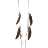 Double Strand Leaf and Feather Necklace, 30 Inches Long, CLEARANCE PRICED, LIMITED QUANTITY AVAILABLE