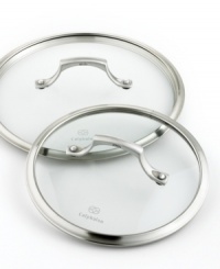 Put a lid on it! Introduce food to irresistible flavor by keeping it covered. The 8 and 10 tempered glass lids let you keep an eye on the cooking process, while also trapping in healthy nutrients and moisture. Lifetime warranty. Put a lid on it! Introduce food to irresistible flavor by keeping it covered. The 8 and 10 tempered glass lids let you keep an eye on the cooking process, while also trapping in healthy nutrients and moisture. Lifetime warranty.