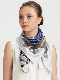 EXCLUSIVELY AT SAKS.COM. Luxurious silk twill is adorned with a delicate floral print.Silk35.4 X 35.4Dry cleanMade in Italy EXCLUSIVELY AT SAKS.COM. Luxurious silk twill is adorned with a delicate floral print.Silk35.4 X 35.4Dry cleanMade in Italy
