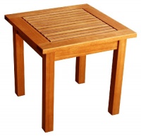 LuuNguyen - Outdoor Hardwood Side Table (Natural Wood Finish) LuuNguyen - Outdoor Hardwood Side Table (Natural Wood Finish)