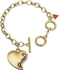 GUESS Gold-Tone Heart Bracelet UB306600