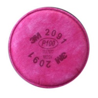 3M 2091 P100 Particulate Filter, 1 Pair Per Pack 3M 2091 P100 Particulate Filter, 1 Pair Per Pack