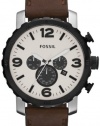 Fossil JR1390 Nate Leather Watch - Brown