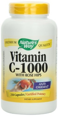 Nature's Way Vitamin C 1000 with Rose Hips, 250 Capsules Nature's Way Vitamin C 1000 with Rose Hips, 250 Capsules