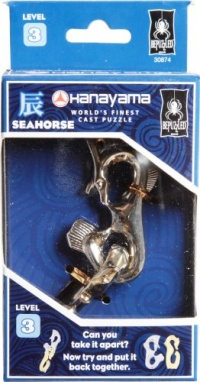 BePuzzled Hanayama Cast Metal Brainteaser Puzzles - Hanayama Seahorse Puzzle (Level 3) BePuzzled Hanayama Cast Metal Brainteaser Puzzles - Hanayama Seahorse Puzzle (Level 3)