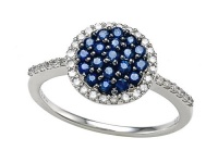 Genuine Sapphire and Diamond Ring by Effy Collection® LIFETIME WARRANTY