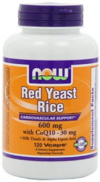 NOW Foods Red Yeast Rice & Coq10, 120 Vcaps NOW Foods Red Yeast Rice & Coq10, 120 Vcaps