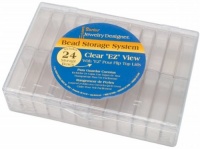 Darice 6-1/4-Inch by 4-1/4-Inch Bead Container with 24 Flip Top Canisters Darice 6-1/4-Inch by 4-1/4-Inch Bead Container with 24 Flip Top Canisters