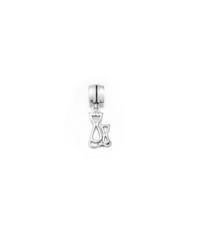 Crazy for cats? You'll love this sterling silver charm that features the outline of two cats sitting side by side. Donatella is a playful collection of charm bracelets and necklaces that can be personalized to suit your style! Available exclusively at Macy's. Crazy for cats? You'll love this sterling silver charm that features the outline of two cats sitting side by side. Donatella is a playful collection of charm bracelets and necklaces that can be personalized to suit your style! Available exclusively at Macy's.