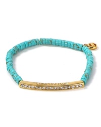 Work Southwestern flair into your accessory collection with MICHAEL Michael Kors' turquoise bracelet. Wear the the Santa Fe-inspired style day and night--it loves denim and and LBDs. Work Southwestern flair into your accessory collection with MICHAEL Michael Kors' turquoise bracelet. Wear the the Santa Fe-inspired style day and night--it loves denim and and LBDs.