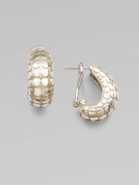 From the Dot Collection. This curvy design features a dotted texture in sleek sterling silver. Sterling silverLength, about ¾Post backImported From the Dot Collection. This curvy design features a dotted texture in sleek sterling silver. Sterling silverLength, about ¾Post backImported