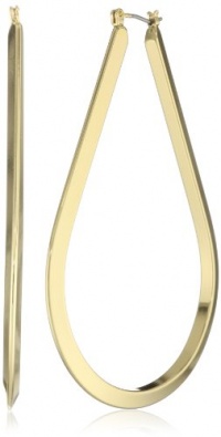Nine West Got The Edge Gold-Tone Tear Drop Click-It Hoop Earrings Nine West Got The Edge Gold-Tone Tear Drop Click-It Hoop Earrings