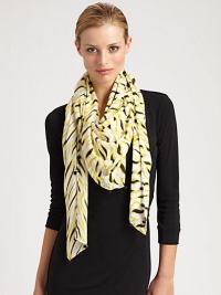 A brilliant print and covered button edges define this wool-blend wrap.Viscose/Wool50 X 50Dry cleanImported A brilliant print and covered button edges define this wool-blend wrap.Viscose/Wool50 X 50Dry cleanImported