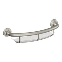 Moen LR2356DBN Home Care 18-Inch Grab Bar with Shelf, Brushed Nickel Moen LR2356DBN Home Care 18-Inch Grab Bar with Shelf, Brushed Nickel