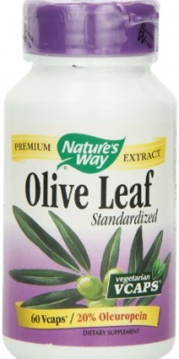 Nature's Way Olive Leaf 20% Oleuropein, 60 Vcaps Nature's Way Olive Leaf 20% Oleuropein, 60 Vcaps