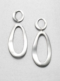 From the Plain Collection. The signature snowman setting, here in an elongated version crafted of undulating loops of polished sterling silver.Sterling silverLength, about 2.8Post backImported From the Plain Collection. The signature snowman setting, here in an elongated version crafted of undulating loops of polished sterling silver.Sterling silverLength, about 2.8Post backImported