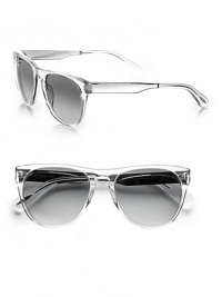 Retro, 70's-inspired and lightweight in acetate, this sophisticated frame boasts Hollywood glamour. Available in crystal with grey gradient quartz photo-cromic, light-adjusting lens.Plastic templesExclusive photo-chromic lensesAnti-reflective coating100% UV protectionImported Retro, 70's-inspired and lightweight in acetate, this sophisticated frame boasts Hollywood glamour. Available in crystal with grey gradient quartz photo-cromic, light-adjusting lens.Plastic templesExclusive photo-chromic lensesAnti-reflective coating100% UV protectionImported