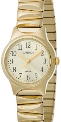 Carriage Women's C3C373 All Gold-Tone Round Case Stainless Steel Expansion Band Watch Carriage Women's C3C373 All Gold-Tone Round Case Stainless Steel Expansion Band Watch