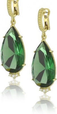 Judith Ripka Candy Candy Stone Pear On Green Drop Earrings Judith Ripka Candy Candy Stone Pear On Green Drop Earrings