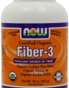 Now Foods Organic Fiber-3, 1-Pound