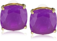 Kate Spade New York Large Faceted Purple Clip Earrings Kate Spade New York Large Faceted Purple Clip Earrings