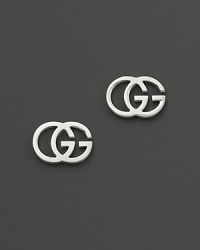 Interlocking Gs in 18K white gold. Interlocking Gs in 18K white gold.
