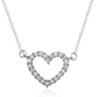 Effy Jewelry Effy® 14K White Gold Diamond Heart Necklace .50 Tcw. Effy Jewelry Effy® 14K White Gold Diamond Heart Necklace .50 Tcw.