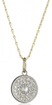 Mizuki Gold and Silver Diamond Evil Eye Necklace