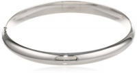 Sterling Silver Polished Guard and Hinge Bangle Bracelet Sterling Silver Polished Guard and Hinge Bangle Bracelet