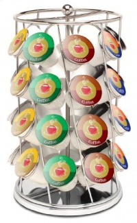 Keurig K-Cup Carousel Tower for 28 K-Cups, Chrome Keurig K-Cup Carousel Tower for 28 K-Cups, Chrome