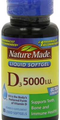 Nature Made Vitamin D-3, 5000IU, 90 Softgels Nature Made Vitamin D-3, 5000IU, 90 Softgels