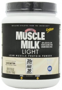 CytoSport Muscle Milk Light, Cake Batter, 1.65 Pound CytoSport Muscle Milk Light, Cake Batter, 1.65 Pound