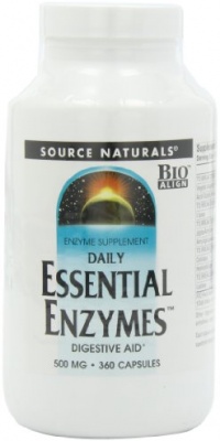 Source Naturals Daily Essential Enzymes, 500mg, 360 Capsules Source Naturals Daily Essential Enzymes, 500mg, 360 Capsules
