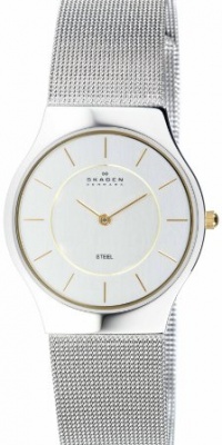 Skagen Men's 233LGSC Two-Tone Mesh Bracelet Watch Skagen Men's 233LGSC Two-Tone Mesh Bracelet Watch