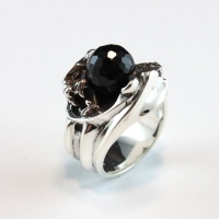 Panthers Grip Onyx Sterling Silver Ring (Size 11) Panthers Grip Onyx Sterling Silver Ring (Size 11)