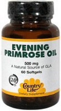 Country Life Evening Primrose Oil, 500 mg, 60-Count Country Life Evening Primrose Oil, 500 mg, 60-Count