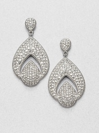 EXCLUSIVELY AT SAKS.COM Sparkling pavé crystals hand-set in an intriguing open, teardrop design. CrystalsRhodium-plated brassDrop, about 1.25Post backImported EXCLUSIVELY AT SAKS.COM Sparkling pavé crystals hand-set in an intriguing open, teardrop design. CrystalsRhodium-plated brassDrop, about 1.25Post backImported