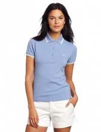 Fred Perry Women's Twin Tipped Polo Shirt, Blue Jay, 10 Fred Perry Women's Twin Tipped Polo Shirt, Blue Jay, 10
