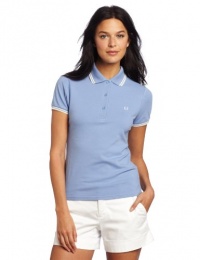 Fred Perry Women's Twin Tipped Polo Shirt, Blue Jay, 10