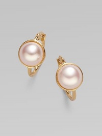 Glistening mabe pearl faceted in 18K gold vermeil makes for a timeless design. Mabe pearl 18k gold vermeil Drop, about ½ Ear wire back Made in Spain Glistening mabe pearl faceted in 18K gold vermeil makes for a timeless design. Mabe pearl 18k gold vermeil Drop, about ½ Ear wire back Made in Spain