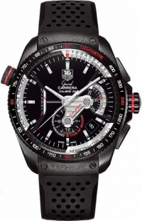 TAG Heuer Men's CAV5185.FT6020 Grand Carrera Automatic Chronograph Black Dial Watch TAG Heuer Men's CAV5185.FT6020 Grand Carrera Automatic Chronograph Black Dial Watch