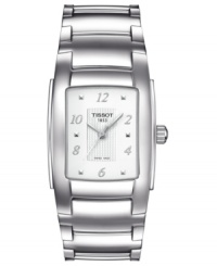 A contemporary steel timepiece designed for everyday use from Tissot's T10 collection. A contemporary steel timepiece designed for everyday use from Tissot's T10 collection.