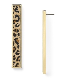 Channel this season's flair for the exotic with bold accessories like this pair of 14-karat gold and suede earrings from Belle Noel. In a long, dramatic shape, this pair hint at your wild side. Channel this season's flair for the exotic with bold accessories like this pair of 14-karat gold and suede earrings from Belle Noel. In a long, dramatic shape, this pair hint at your wild side.